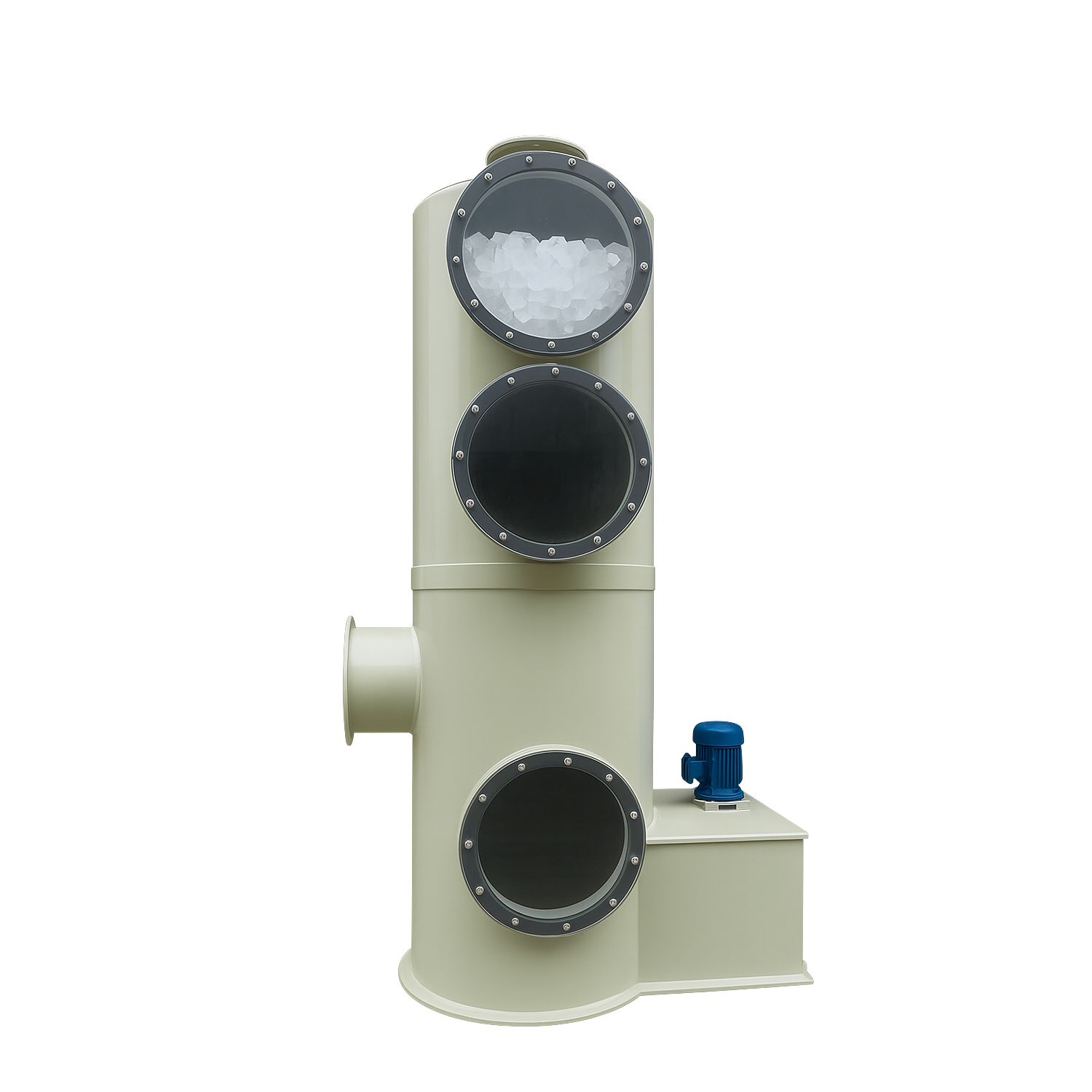 thap nhưa PP d1000-1500×1500 tháp hấp thụ khí thải nhựa PP