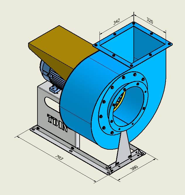 quạt ly tâm 5,5 kw